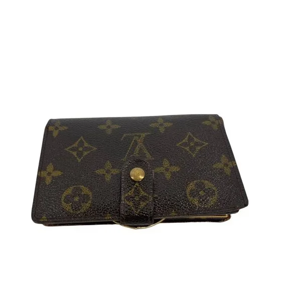 Authentic Louis Vuitton Wallet Porte Monnaie Billets Viennois Bifold Brown Monog - Picture 8 of 13